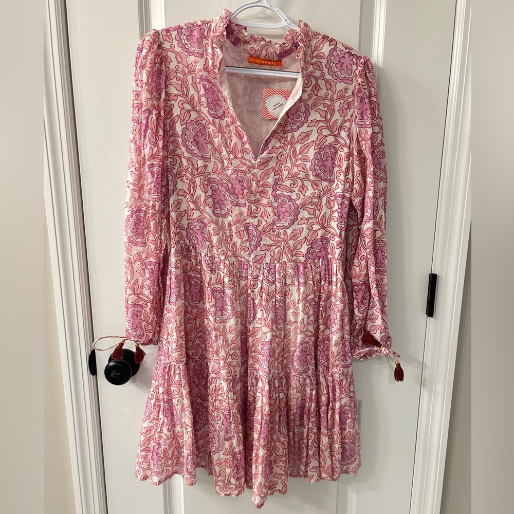NWT OLIPHANT YOKE LONG SLEEVE MINI DRESS
